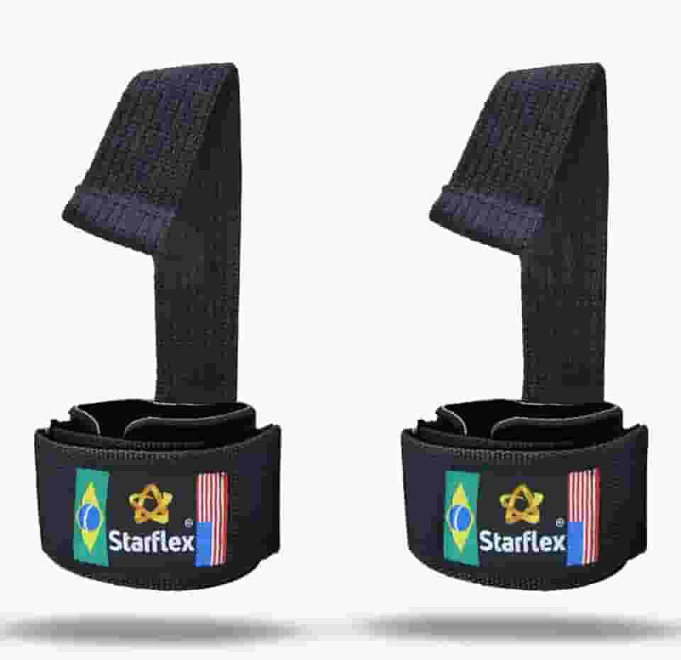 Strap Reforçado Munhequeira Neoprene Levantamento de peso - Ajustavel confortável - Resistente