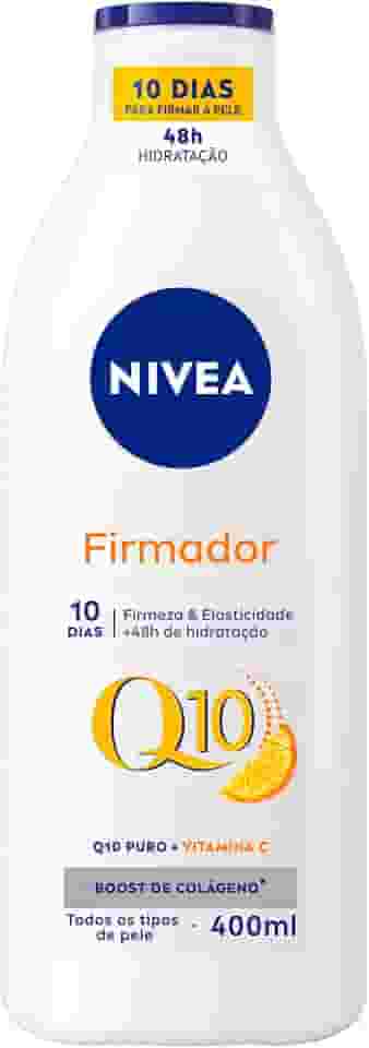 NIVEA Loção Hidratante Firmador Q10 + Vitamina C Todos os Tipos de Pele 400ml - Sua pele com mais firmeza e mais elasticidade em 10 dias, ainda hidratada e cheia de brilho, livre de flacidez