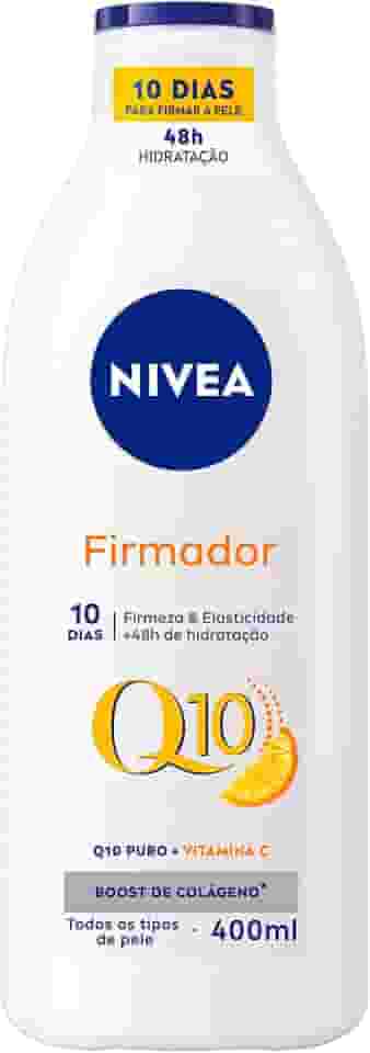 NIVEA Loção Hidratante Firmador Q10 + Vitamina C Todos os Tipos de Pele 400ml - Sua pele com mais firmeza e mais elasticidade em 10 dias, ainda hidratada e cheia de brilho, livre de flacidez