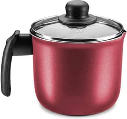 MTA - Fervedor em Alumínio Antiaderente com Tampa, Capacidade de 1,7L, nº 14, Cor Cereja, Linha Cristal.