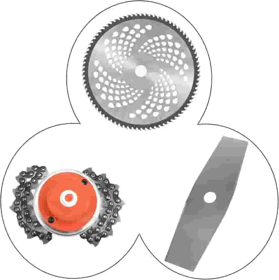 Lâminas e Discos Para Roçadeira Kit 3 Em 1 Furo Ad20mm