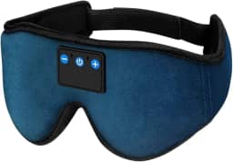 Máscara Para Dormir Com Fone Sem Fio 4Leader Tapa Olhos Headset Bluetooth 2 Em 1 Com Bateria Recarregável Redução De Ruídos Bandana Em Algodão Para Sono Respirável