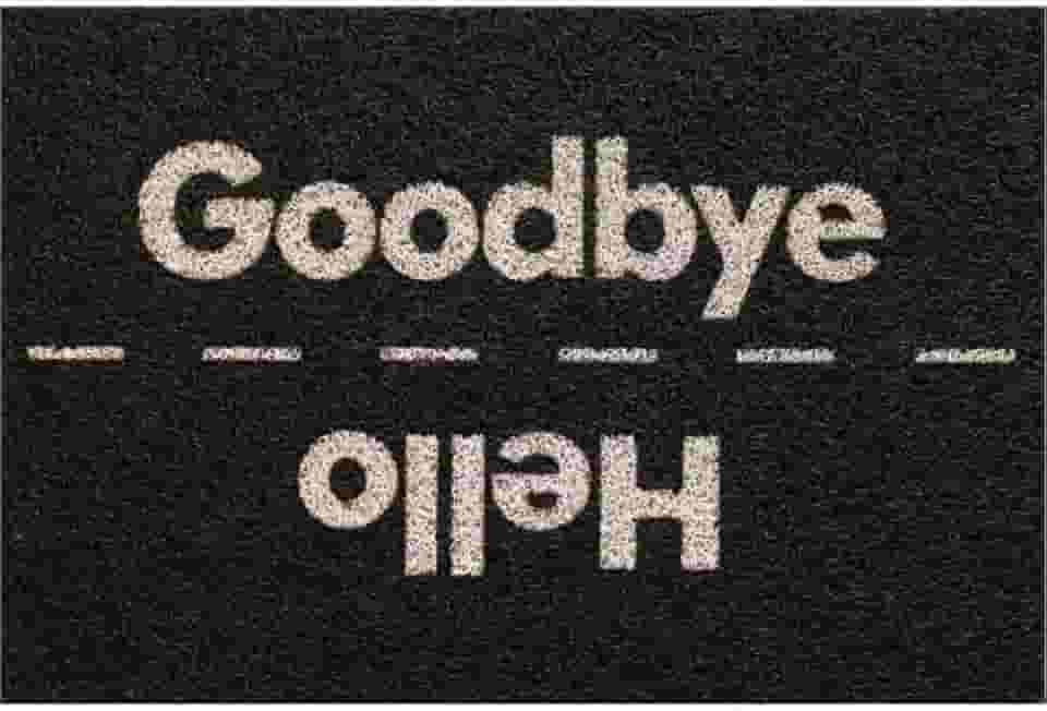 CAPACHO HELLO BYE PVC 40X60CM