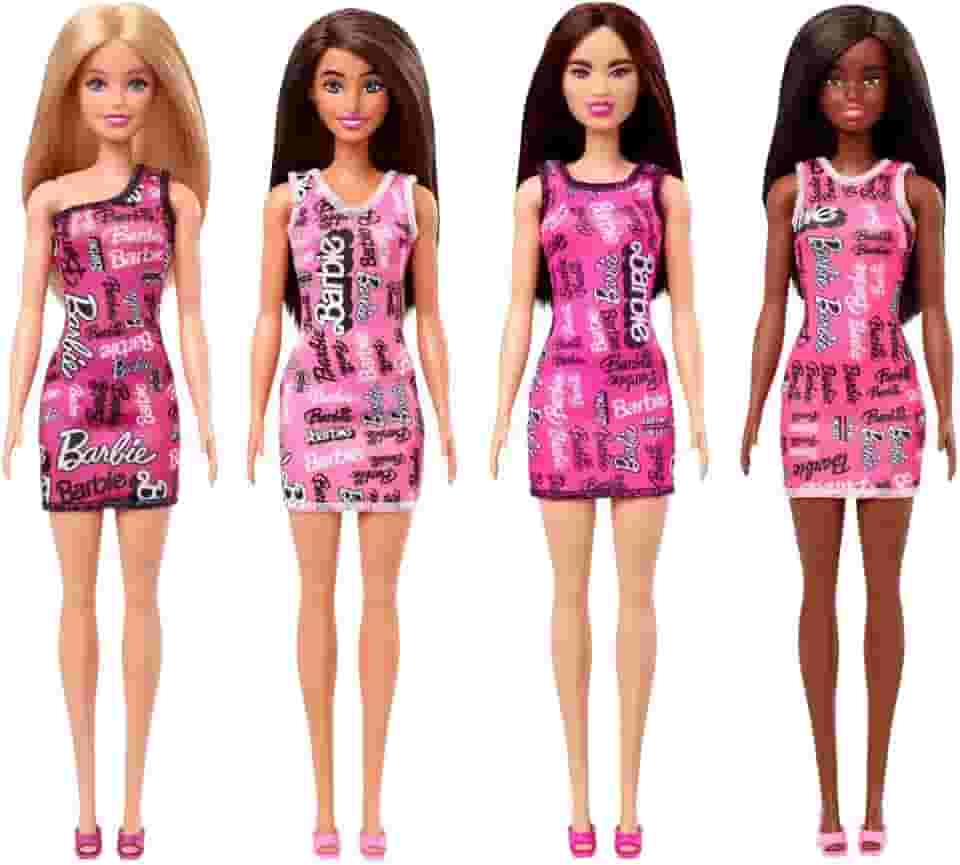 Barbie Fashion & Beauty Boneca Vestido Surpresa para crianças a partir de 3 anos