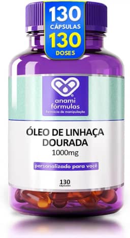Oleo De Linhaça Dourada 1000mg | 130 Cápsulas