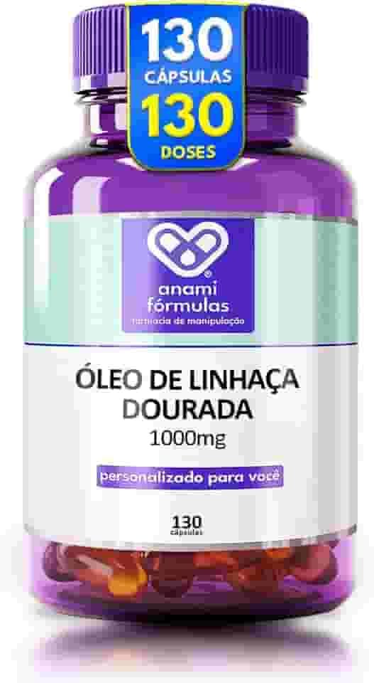 Oleo De Linhaça Dourada 1000mg | 130 Cápsulas