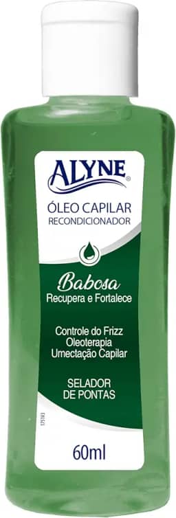 Alyne, Óleo Capilar, Recondicionador, Aroma Babosa, 60 ml, Verde