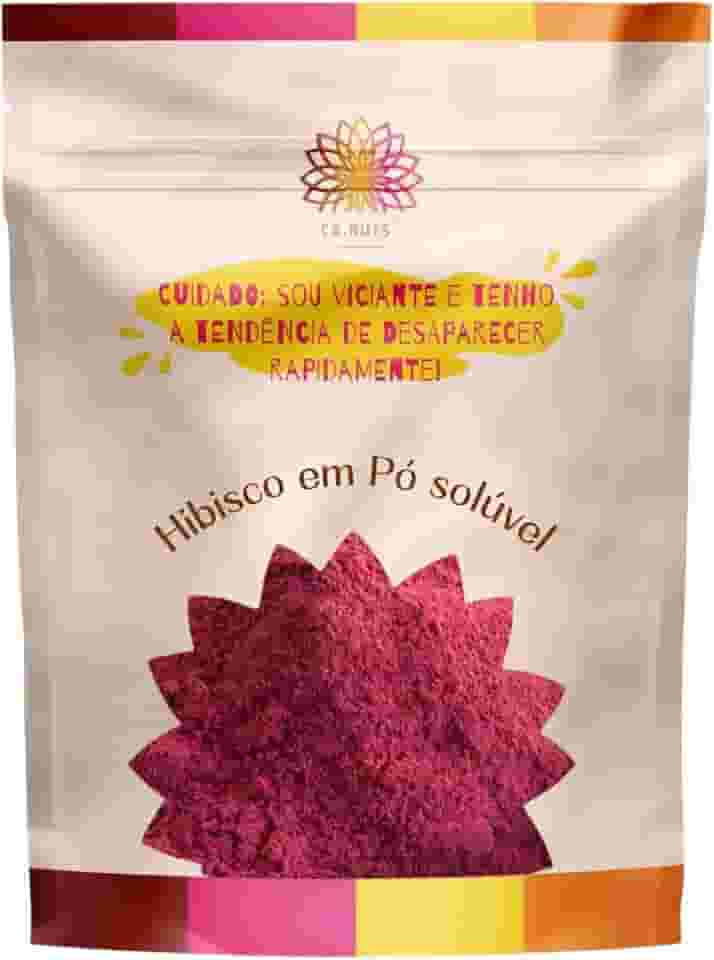 Hibisco solúvel em pó puro Ca.Nuts | Chá hibisco (1 Kg)