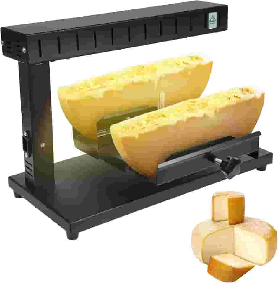 Máquina elétrica de derretimento de queijo Raclette 750W para derreter queijo com altura ajustável