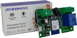 Interruptor Pulso Inteligente Wi-fi 7v 32v Automação Para Portão De Garagem, Persiana, Fechadura Eletrônica Compatível com Alexa