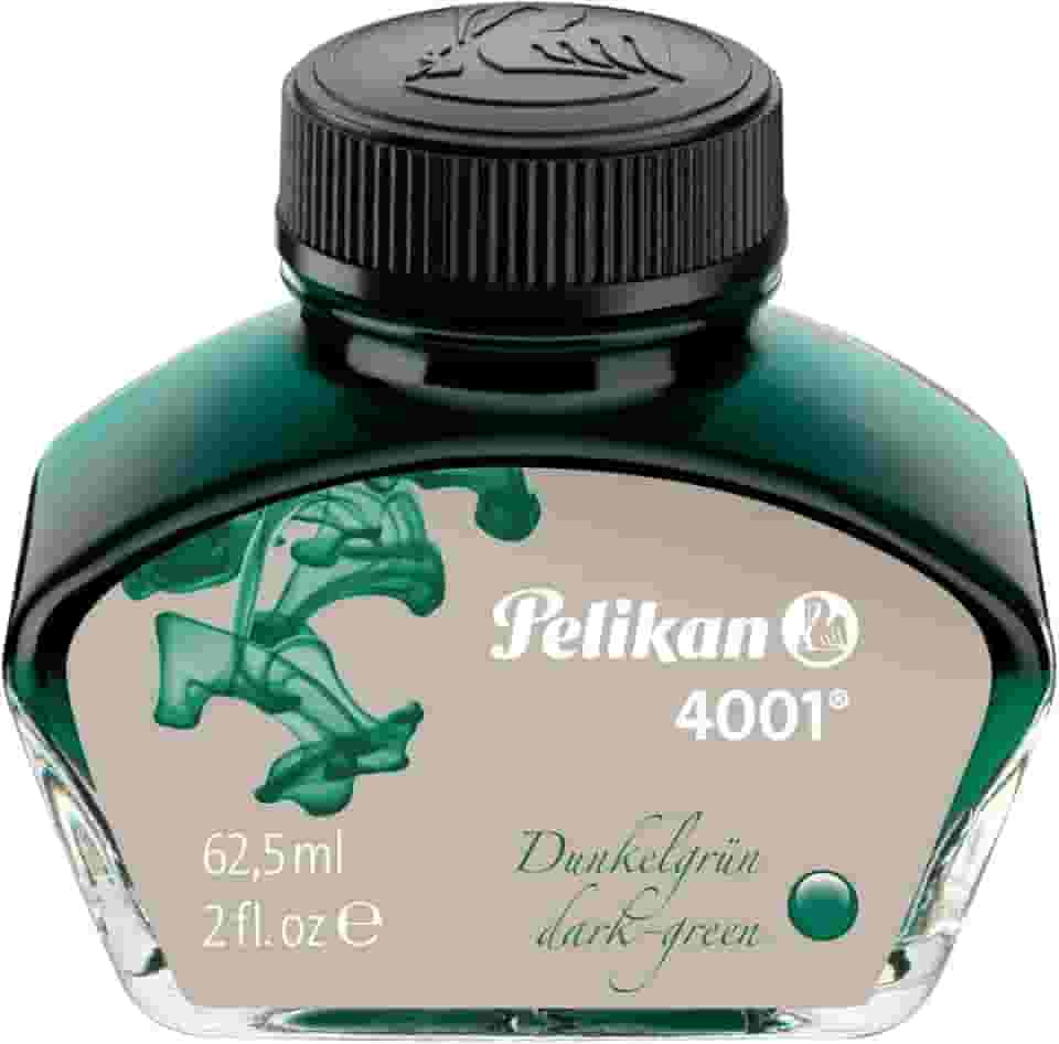 Pelikan Tinta Para Caneta Tinteiro 4001 Verde Escuro 62,5Ml, Tinta 4001 Fountain Pen Ink