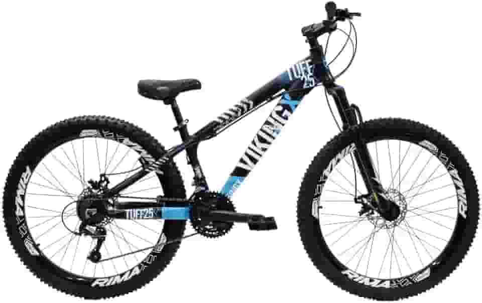 Bicicleta Aro 26 Viking Tuff x25 21 Marcha Quadro em Alumínio Freio a Disco