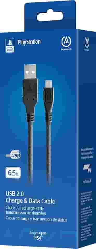Cabo de carregamento USB PowerA para PlayStation 4