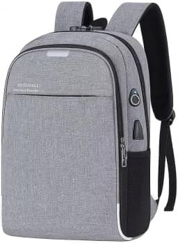 Mochila para Notebook 15.6' – Casual e Executiva - USB Integrado, Passa-Fio para Fone, Antifurto e Confortável – Perfeita para Trabalho, Faculdade e Viagens