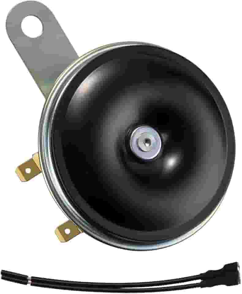 FARBIN 3,9 polegadas 12v 110db motocicleta buzina elétrica à prova d'água alto-falante redondo pequeno metal disco buzina para motocicleta moto scooter