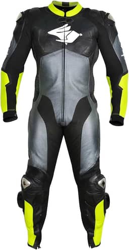 Macacão de Couro Motociclista RUSH - Racing Rabbit (56)