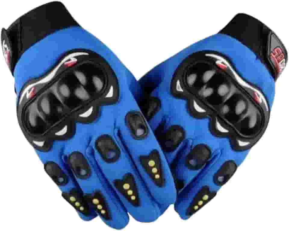 Luva de Moto, Motoqueiro, Motocross, Ciclismo Luva Pró Bike Proteção Térmica para as Mãos com Material Fibra De Carbono Tamanho Único Cor Azul