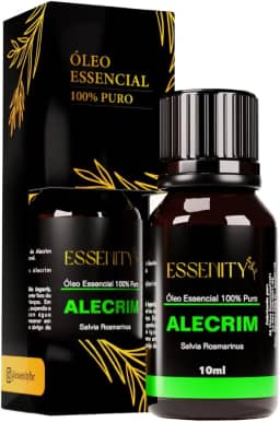Óleo Essencial de Alecrim Premium 100% Puro – Foco e Memória, Alívio de Dores, Aromaterapia, Massagem 10ml – ESSENITY