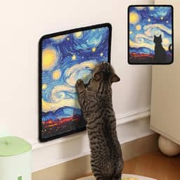 Tapete de sisal para arranhar gatos, almofada de parede para arranhões de 38 x 39 cm, acessórios para arranhadores – protetor de móveis para paredes, sofás, portas e carpete, arranhador de gato com