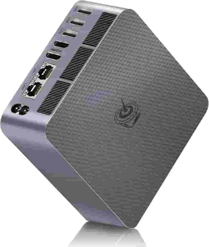 Beelink Mini PC EQi12, Intel Core i5 12450H (8C/12T, até 4,4GHz), 24GB LPDDR5 5200MHz 500GB PCle4.0 SSD, Mini Computador Dual HDMI Display 4K, Dual Gigabit LAN, WiFi6/BT5.2/Office Micro PC