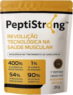 Peptistrong 2,4g Com Colágeno Peptan - 30 Doses - Proteína Muscular - Sem Sabor - 150G