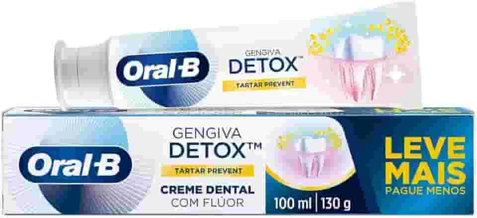 Oral-B Pasta de Dente Gengiva Detox Tartar Prevent com Flúor 100 ml