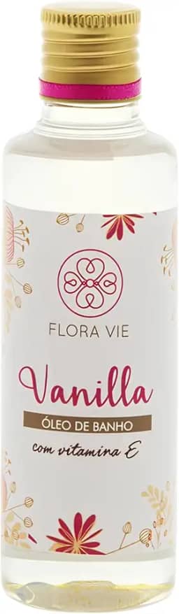 Óleo de Banho Vanilla 140 ml – Óleo Corporal Hidratante com Vitamina E | Toque Sedoso e Perfume Aconchegante