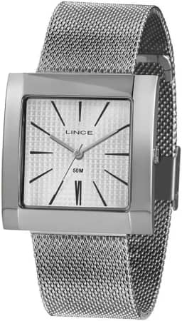 Relógio Lince Feminino Ref: Lqm4654l B1sx Retangular Prateado
