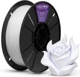 Filamento PLA Velvet High Speed 1Kg 1,75mm Efeito Aveludado Impressora 3D FDM Voolt3D (Branco Off White Velvet)