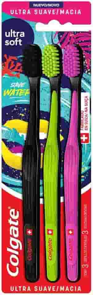 Escova de Dente Colgate Ultra Soft 3 unidades