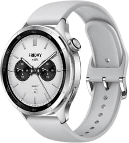 XIAOMI Relógio inteligente S4, rastreador de fitness, 1,43 AMOLED, bateria de 15 dias, chamada Bluetooth, mais de 150 modos esportivos, GPS de banda dupla, NFC, Android e iOS, prata