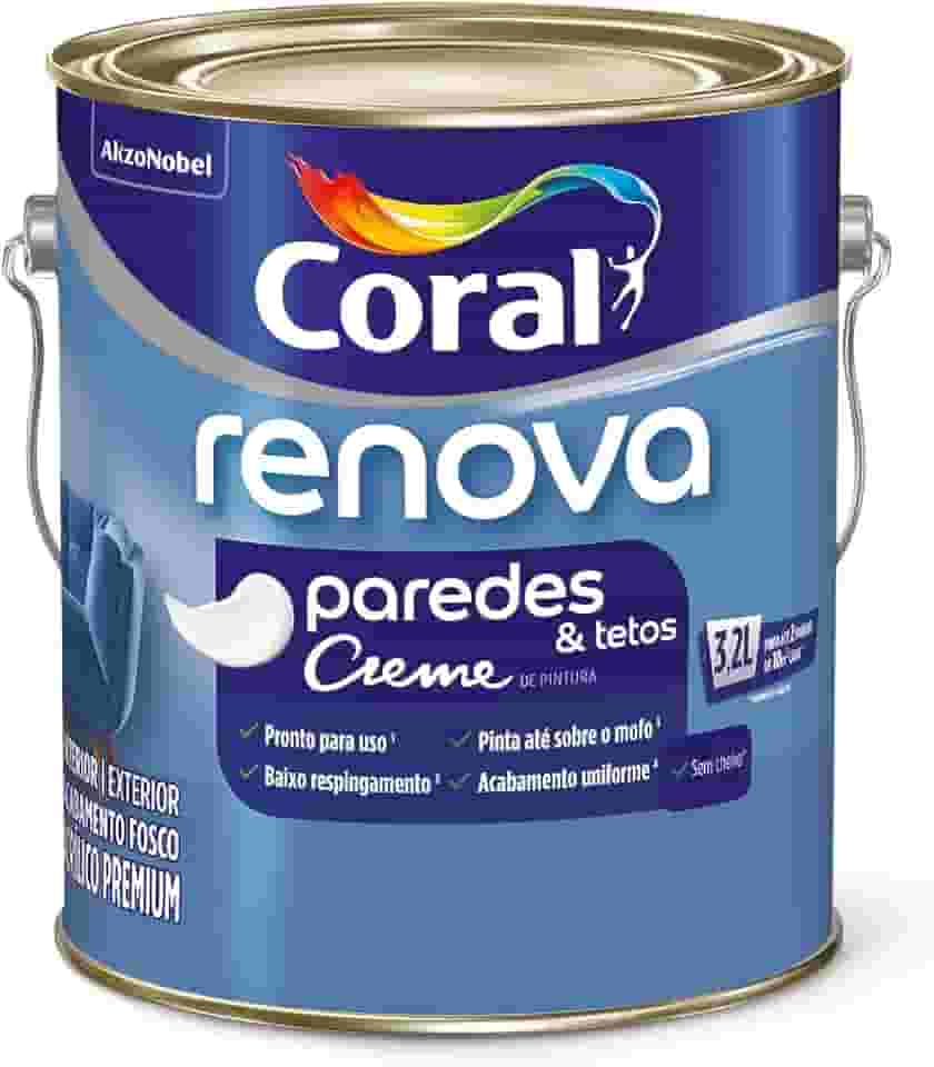 RENOVA PAREDES & TETOS FOSCO BRANCO 3,2L - CORAL