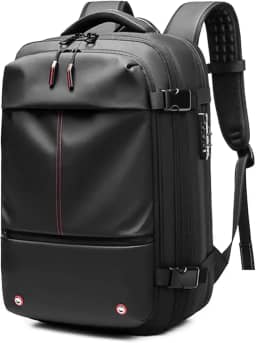 Mochila Vacpack, mochila Airback de viagem de negócios, mochila a vácuo de 60 L para viagens, Preto, Compacto
