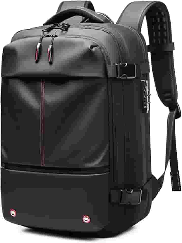 Mochila Vacpack, mochila Airback de viagem de negócios, mochila a vácuo de 60 L para viagens, Preto, Compacto