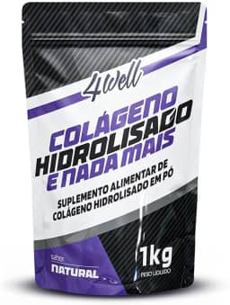 Colágeno Hidrolisado em Pó 4well 1kg Tipo I Sabor Natural