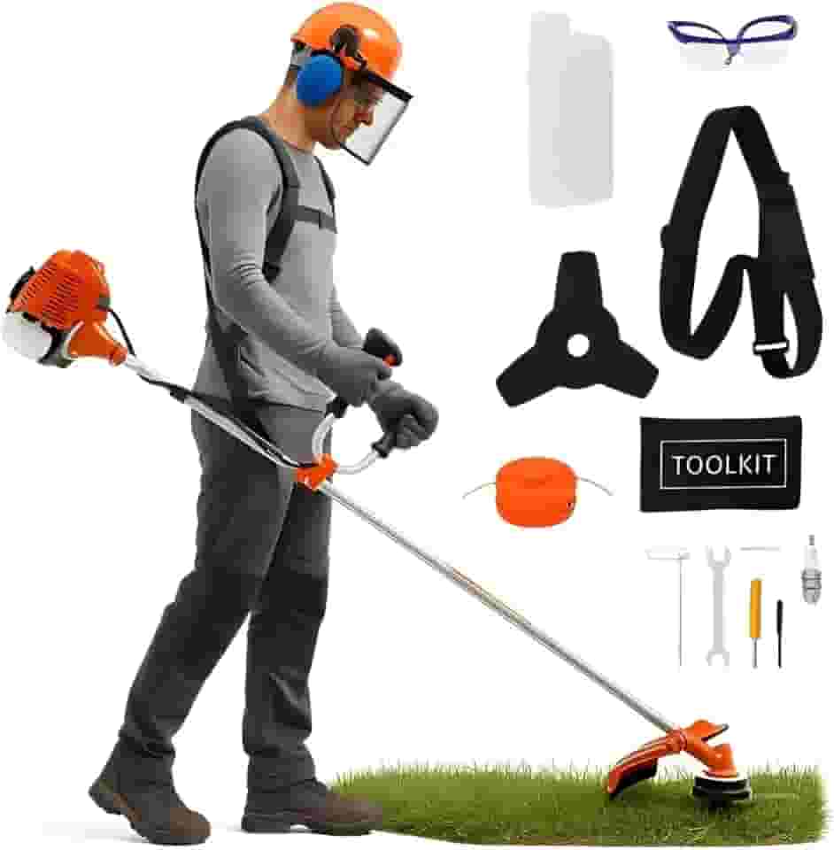 Roçadeira Profissional Nakasaki NK7500 Pró 75cc Gasolina 3.6hp 2 Tempos Com Acessórios