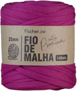Fio de Malha Extra Premium Fischer 25mm x Rolo com 140m - 82 FUCSIA