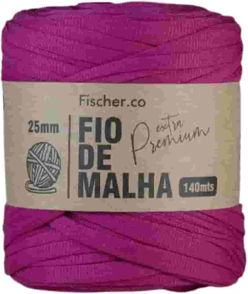 Fio de Malha Extra Premium Fischer 25mm x Rolo com 140m - 82 FUCSIA