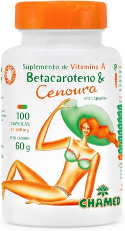 Chamel Betacaroteno 500 Mg Natural 60 G 100 Cápsulas