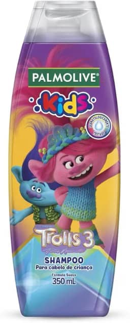Shampoo para Crianças Palmolive Kids Trolls Todos os Tipos de Cabelo 350ml