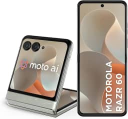Smartphone Motorola Razr 60-256GB 24GB (12GB RAM+12GB Ram Boost) Tela dobrável 6,9' pOLED e externa 3,6' Moto AI camera IP48 - Branco