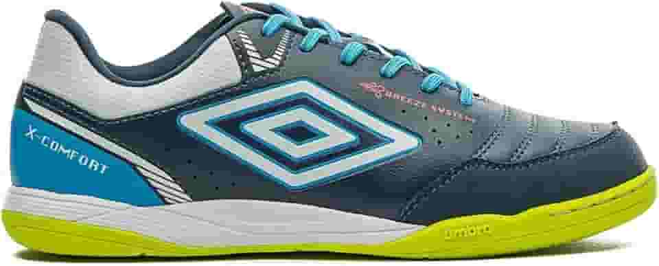 Chuteira Umbro X-Futsal Branca e Laranja