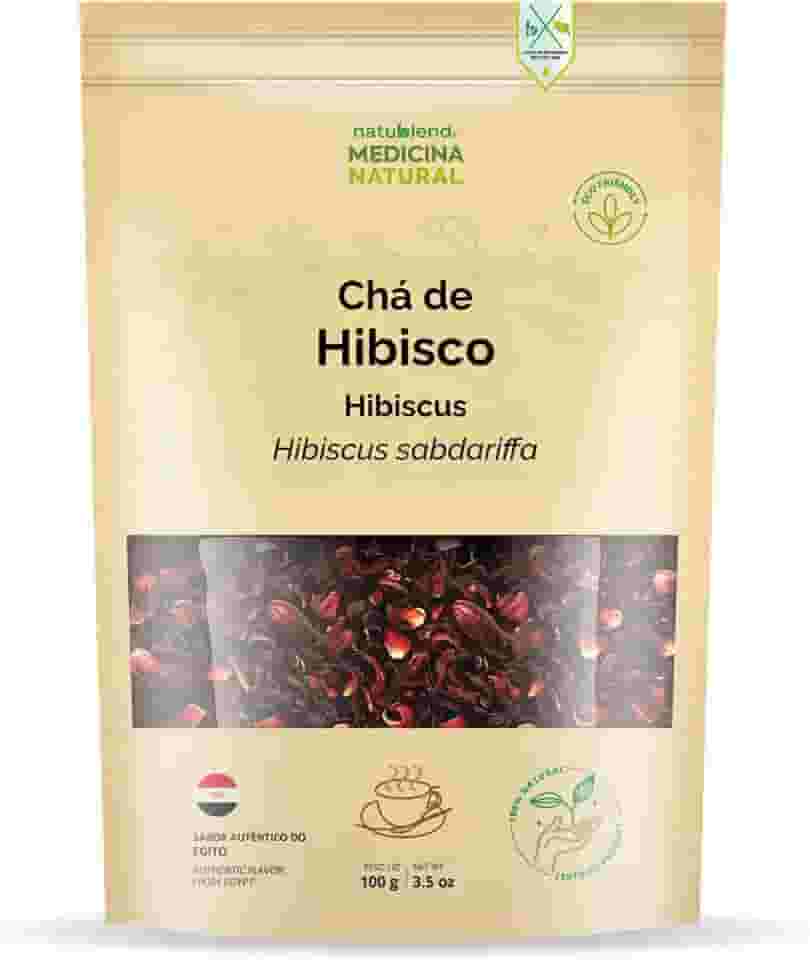 Chá de Hibisco, Flores Selecionadas, Importado do Egito, Medicina Natural, 100g