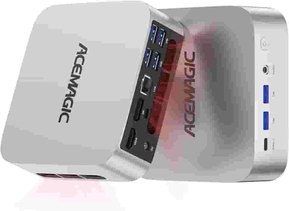 ACEMAGIC Mini PC M1, Intel Core i9-11900H 32GB DDR4 1TB SSD, Mini Computadores (4.9GHz, 8C/16T) PCIe3.0 Tipo-C/LAN 2.5G/HDMI/DP, 4K Triple Display 11 Pro Mini Desktop PC BT5.2/WiFi6/BT/para Casa