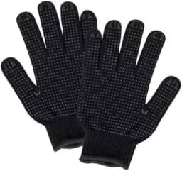 Kit 12 Pares de Luvas de Malha Pigmentada Preta – Proteção, Conforto e Segurança para Trabalho e Uso Geral