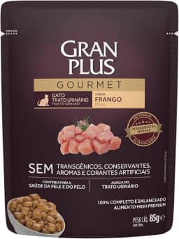 Ração Úmida Sachê GranPlus para Gatos Trato Urinário Sabor Frango 85g