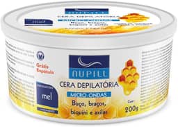 Nupill Cera Depilatória Micro-Ondas Mel 200G Branco