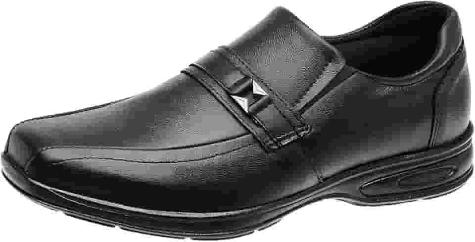 Sapato Social Couro Legítimo Anti Stress Conforto Ortopédico 5040