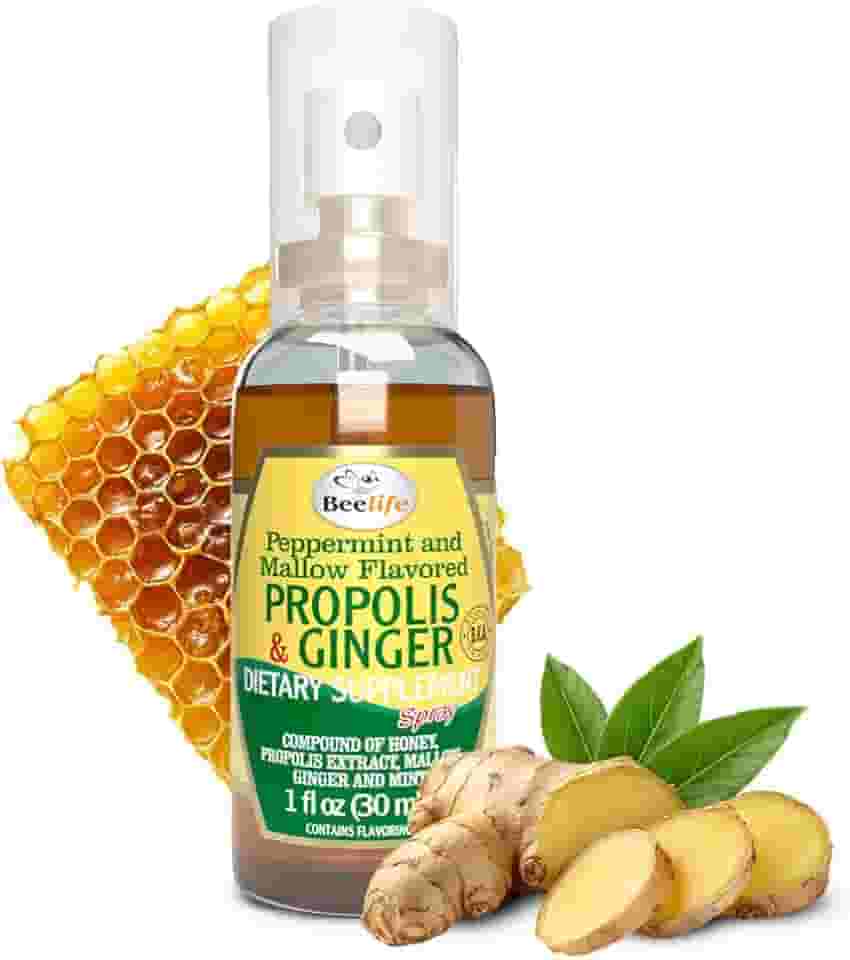 APISVIDA Spray Própolis Verde com Gengibre | 30mL | Extrato Natural de Própolis com Gengibre, Spray Oral Prático, Sem Glúten e Sem Conservantes