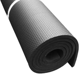 Tapete Tatame Manta Colchonete Forração Eva 10mm 200x100cm Preto Yoga Academia Ginástica Pilates Ioga